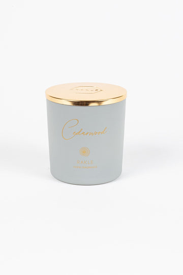 Elegant Cedarwood Scented Candle Grey 200 g