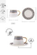 Globe 6 Person Coffee Cup Set 80 ml