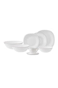 Rain 41 Pieces 6 Seater Opal Glass Dinner Set