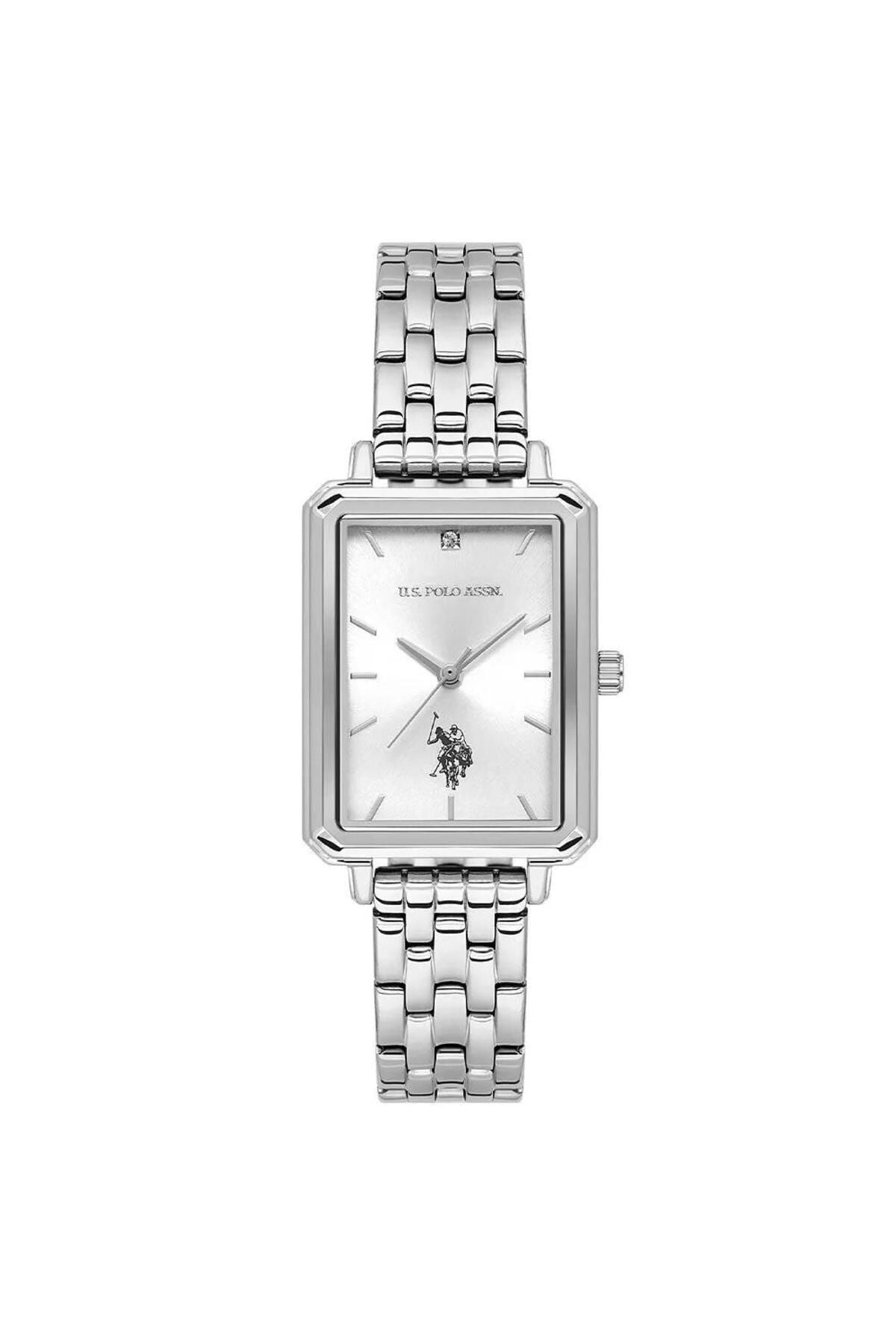Uspa2082-01 Steel Rectangle Women's Watch