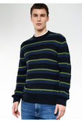 Striped Black Sweater Fitted/Fitted Fit 0710095-70490