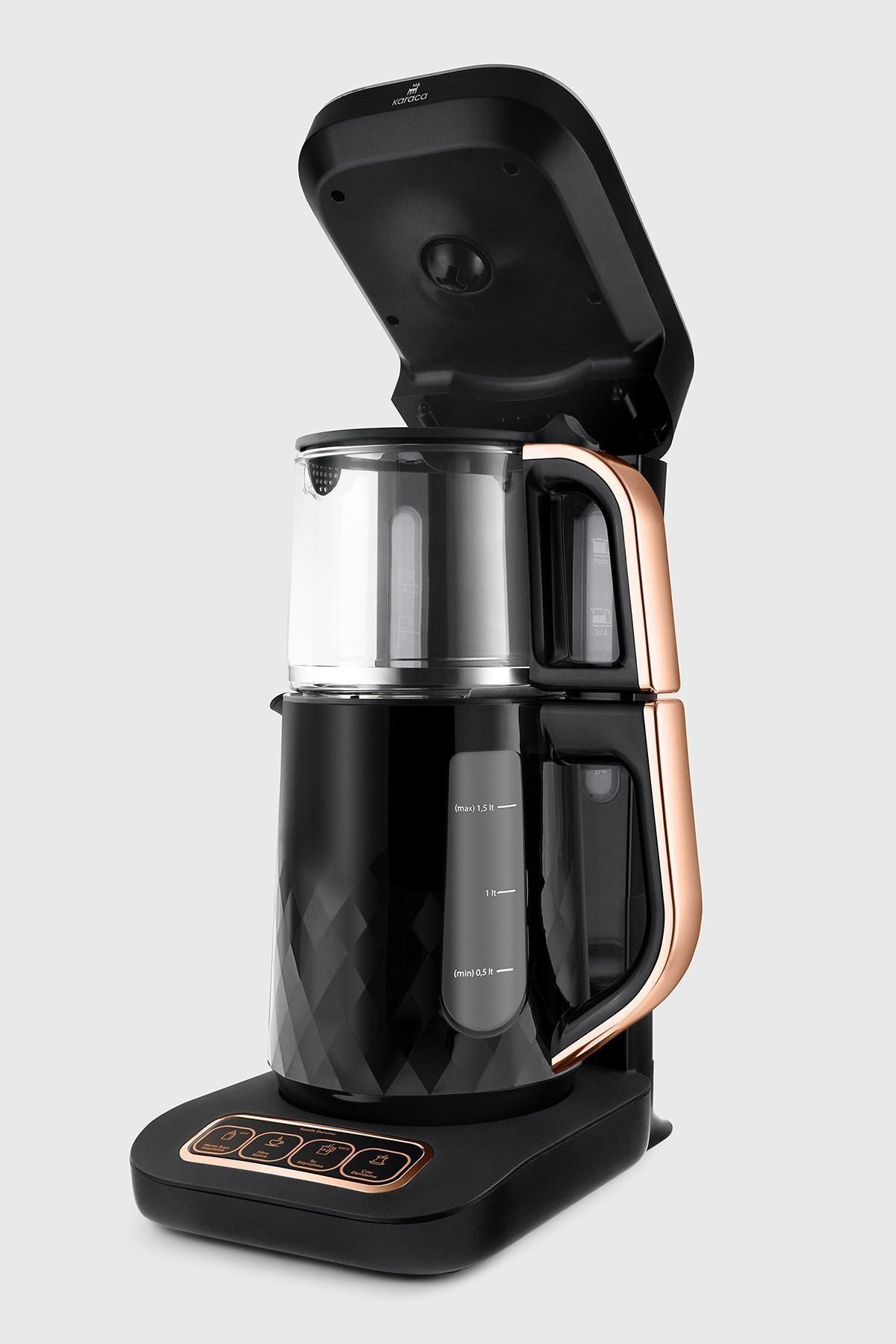 Robotea Pro Quartz 4 in 1 Talking Tea Maker Black Copper