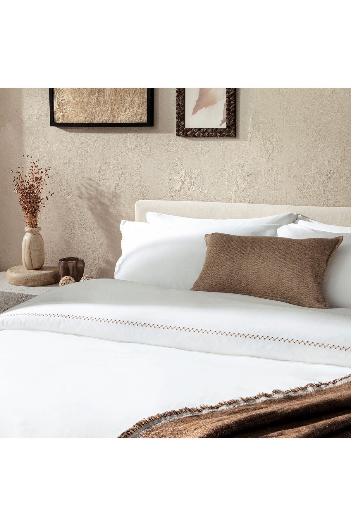 Albas Duvet Cover Set 220x230 Cm Ecru