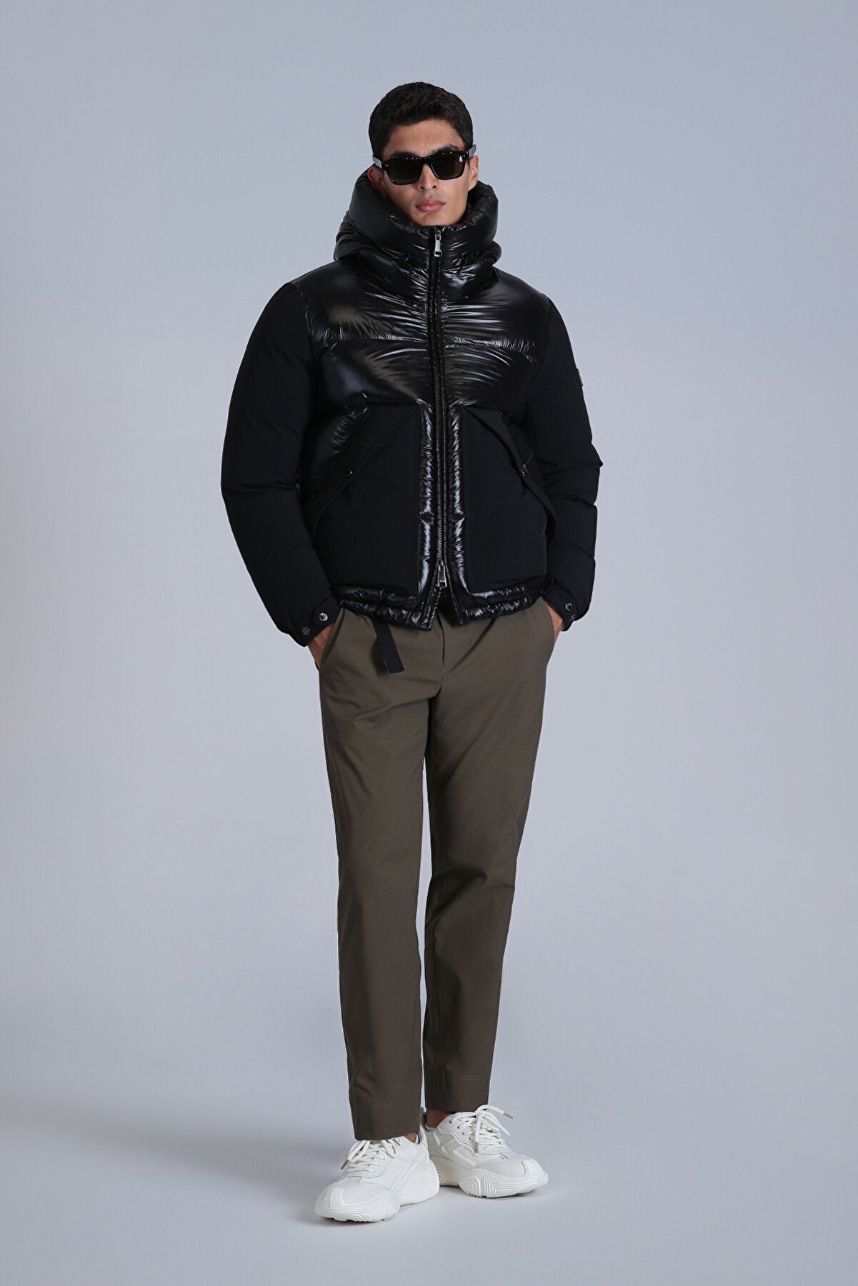 Frank Goose Down Men's Coat Black