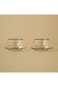 Daily Reminder Tea Cup Set of 2 Black (240 CC)