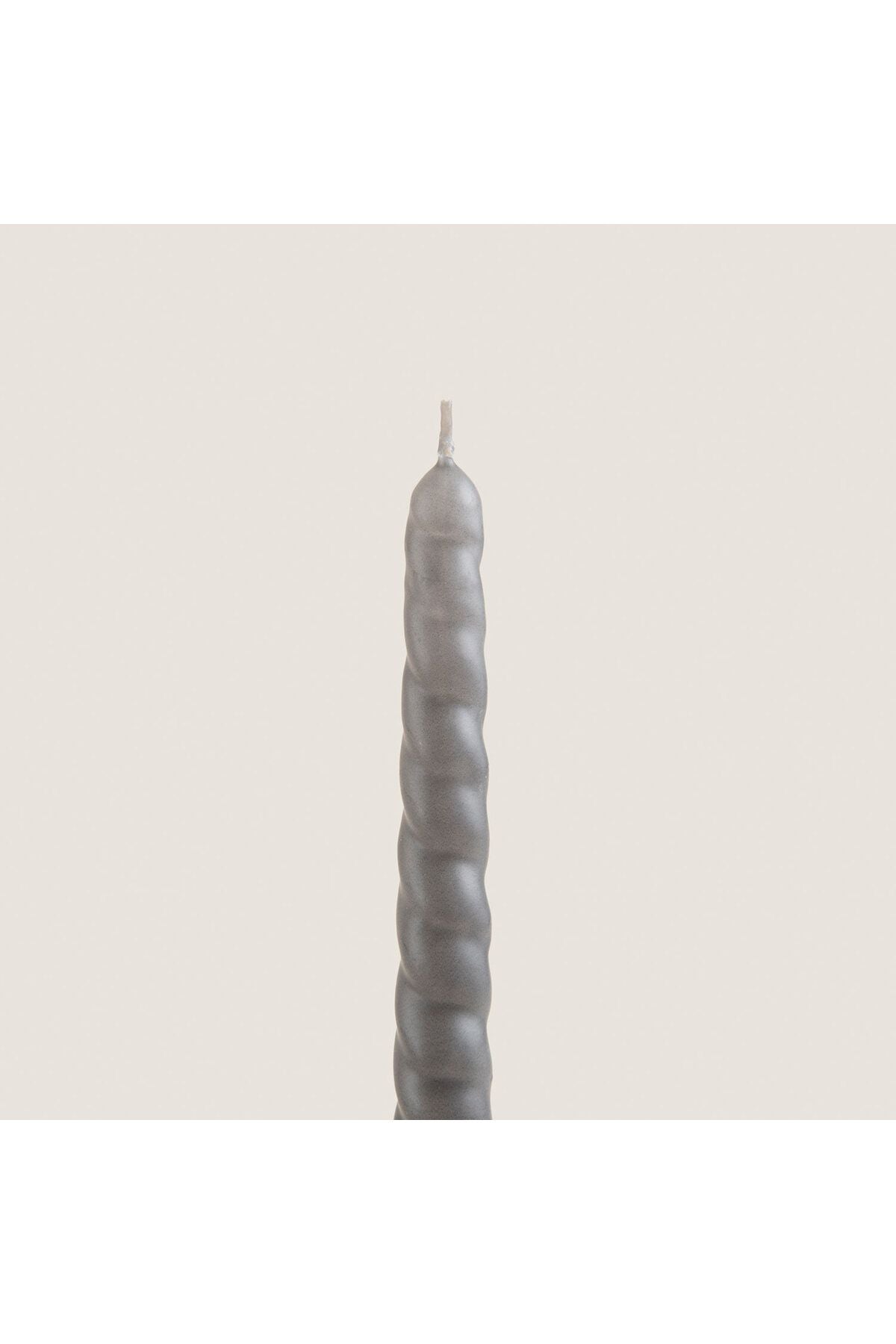 2Pcs Italian Burgu Candlestick Candle 30 Cm Light Grey Light Grey