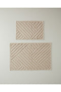 Linea Cotton Curl Bath Mat Set Beige