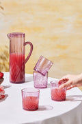 Foret Acrylic Unbreakable 5 Piece Pitcher Set Pink