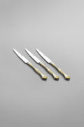 Lalezar Gold Simple 12 Seater 72 Piece Fork Spoons Knife Set