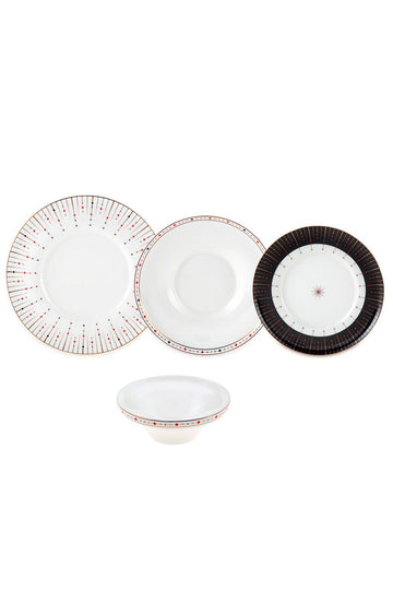 Shine 24 Piece Dinner Set for 6 Seater