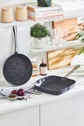 Biogranite Navy Stone Grill Pan Set