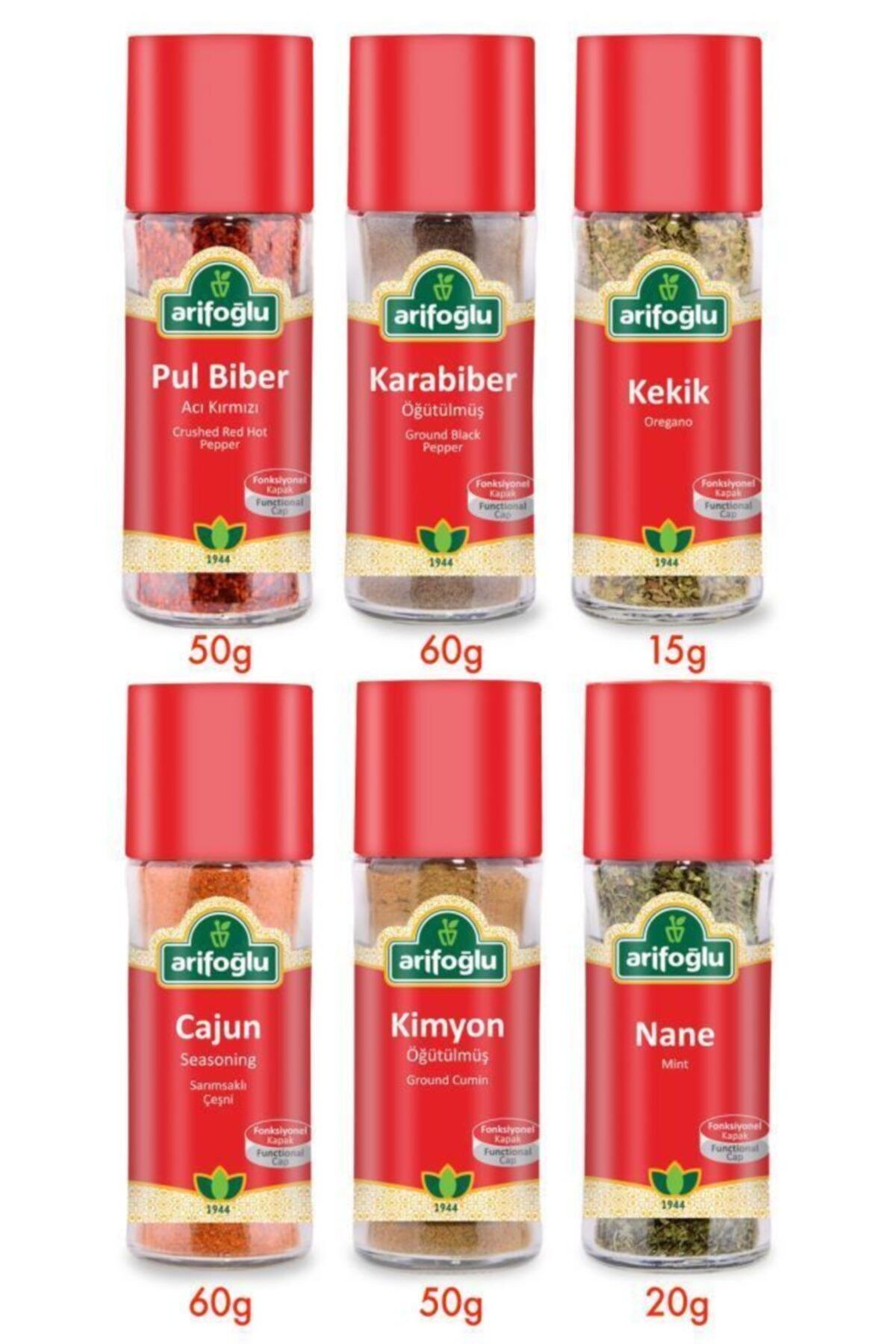 Spice Set Glass 6LI (For Rice