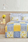 Addie 100% Cotton Double Size Duvet Cover Set Yellow PP