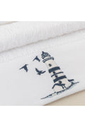 Emera Embroidered Face Towel 50x90 Cm White