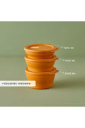 Gris 3 Pcs Storage Container Mustard