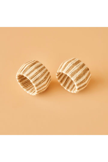 Gisele Napkin Ring 2 Pcs Natural (4.5x4.5x3.5 cm)