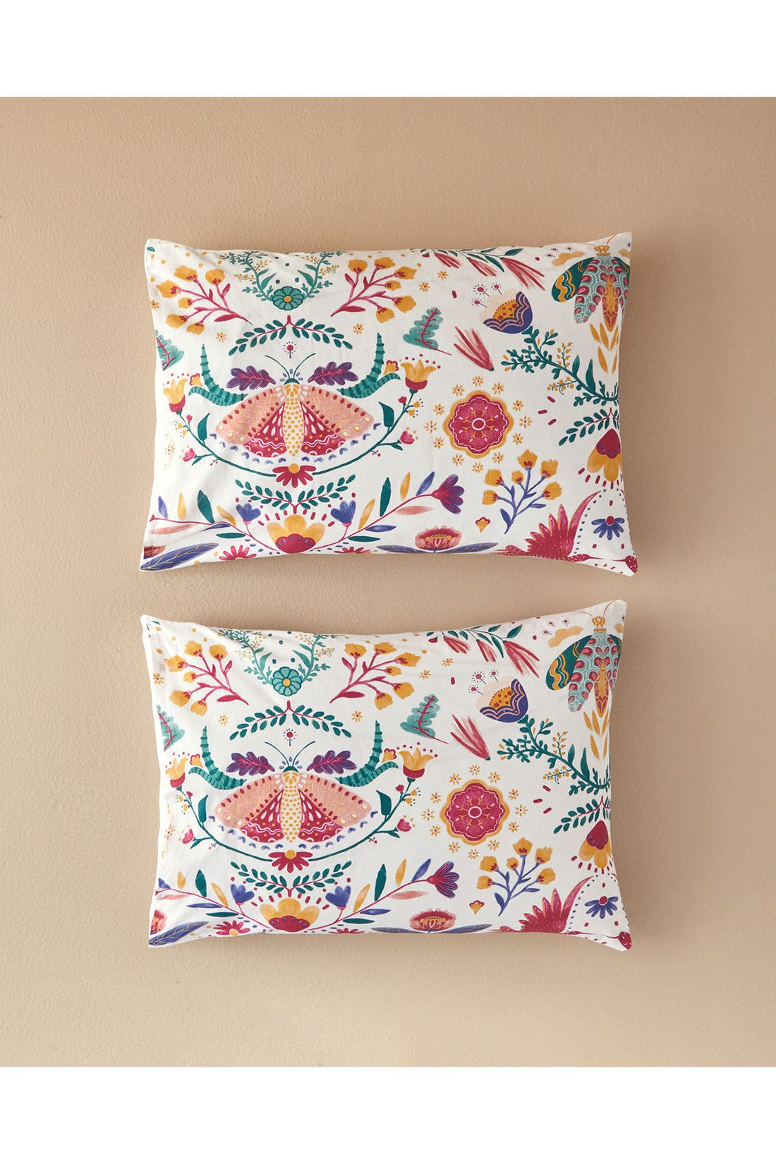 Folk Dream 2-Pack Pillowcase Pink