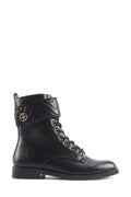 VALERIA 4PR Black Women's Flat Boots