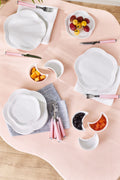 Rolly 18 Piece 4 Person Porcelain Breakfast Serving Set