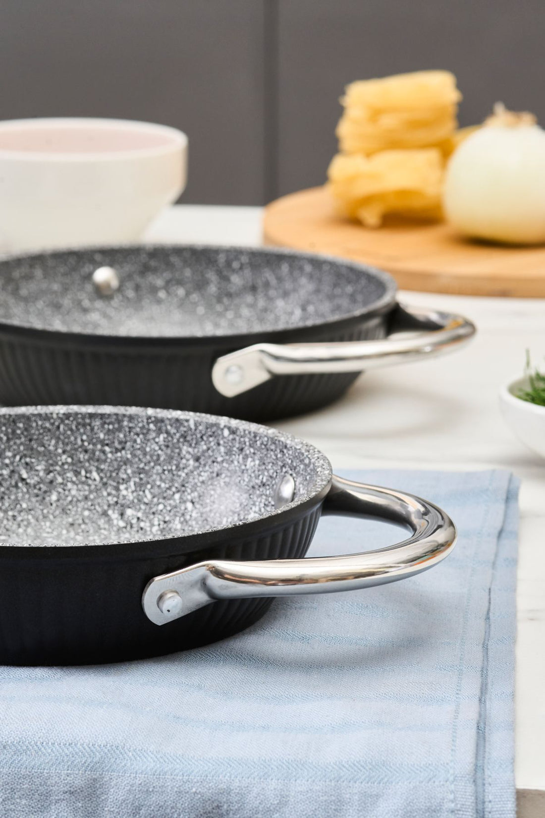 Biogranite Leona 3 Piece Skillet-Pan Set