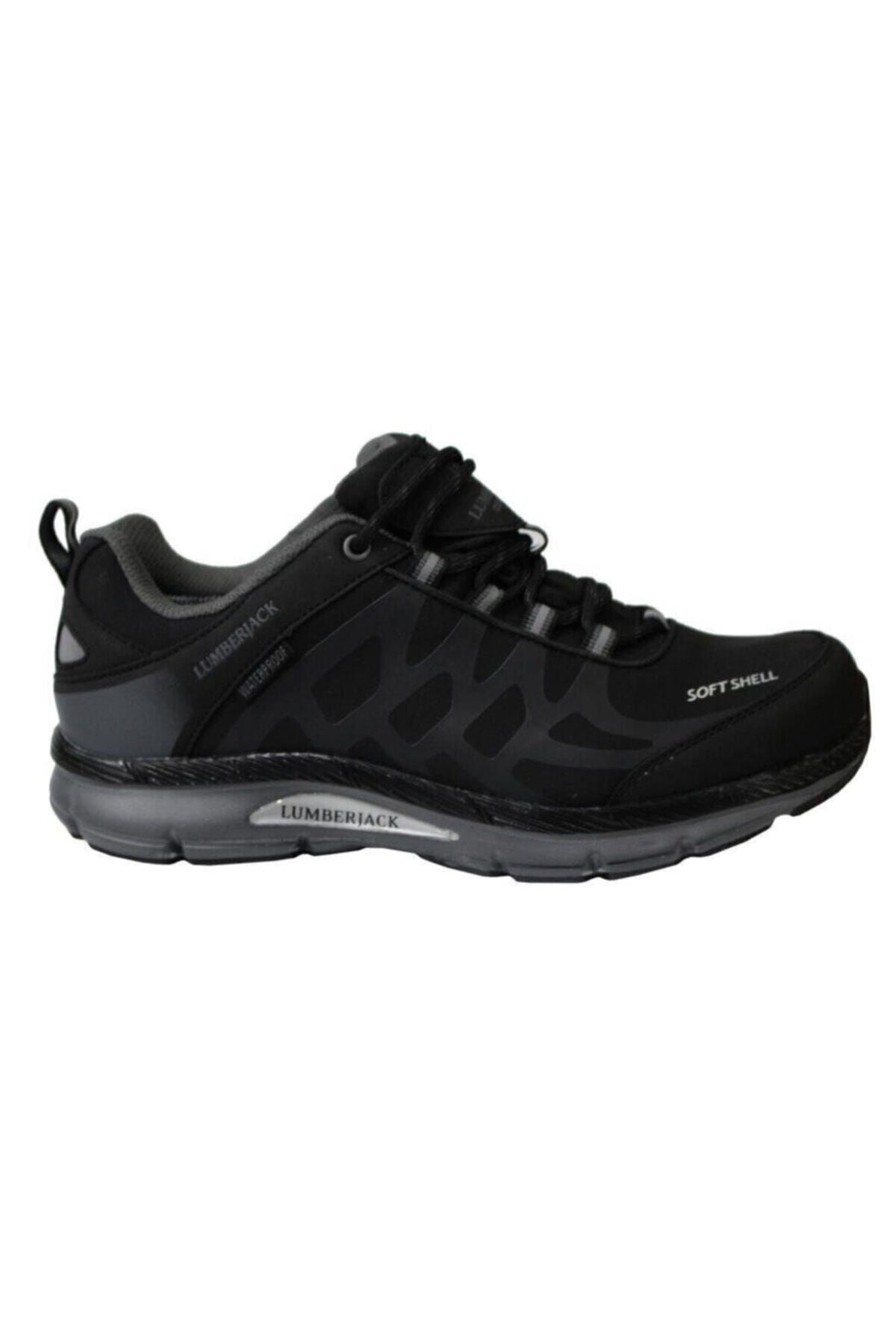 Men's Black Lace-up Ursa Waterproof Outdoor Shoes