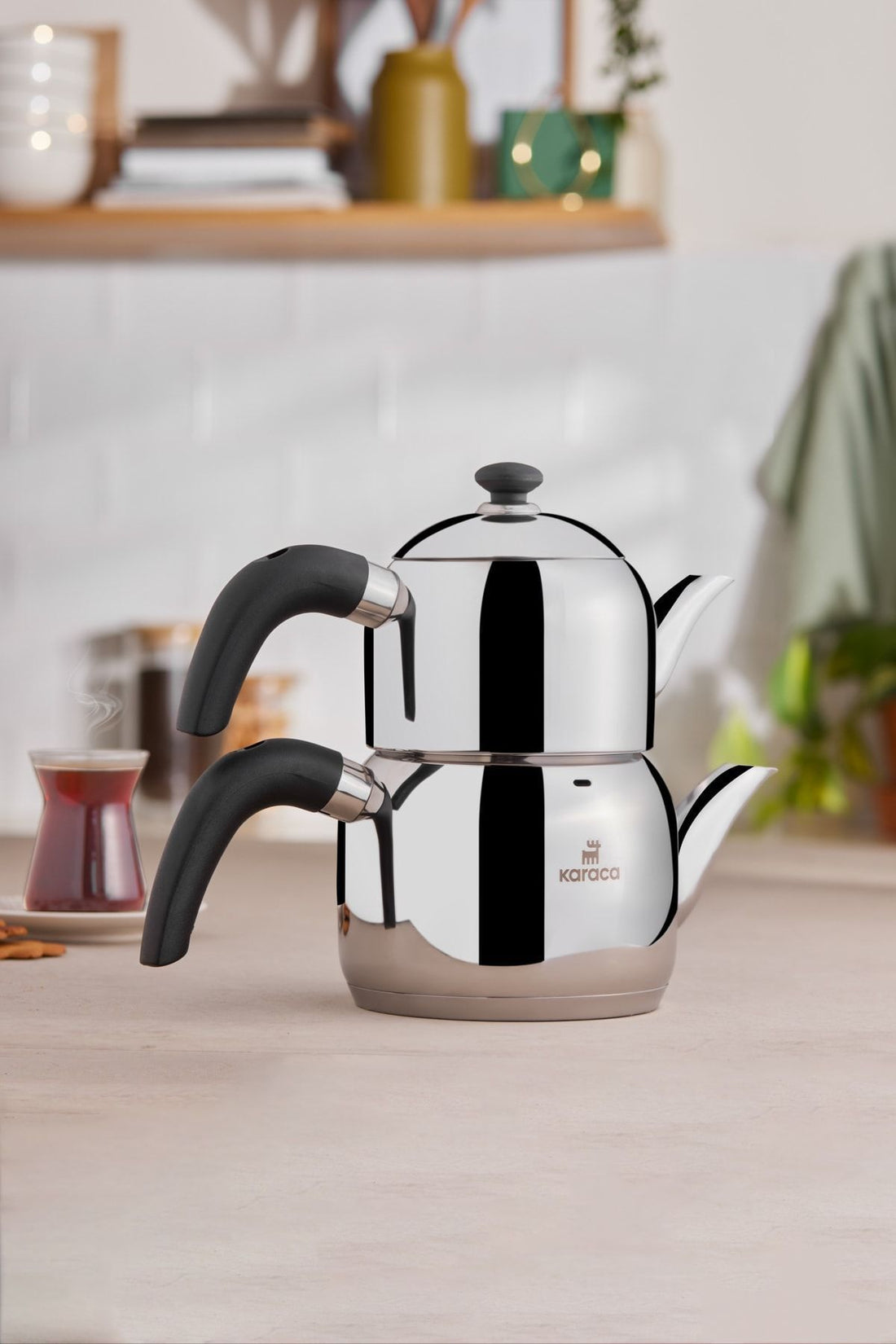 Edge Mini Induction Base Teapot Set Black