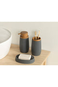 Evelyn 3-Piece Bath Set Anthracite