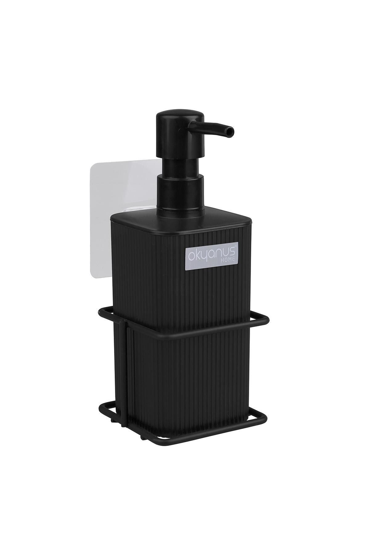 Mina Square Liquid Soap Dispenser with Black Eco Magic Stand