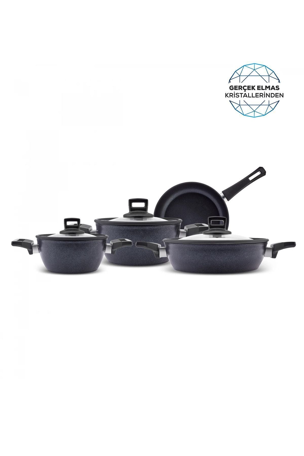 Biodiamond Powerful Plus 7 Piece Cookware Set