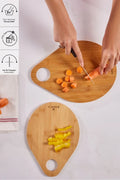 Drop 2 Pieces Bamboo Cutting Board 28/33 Cm