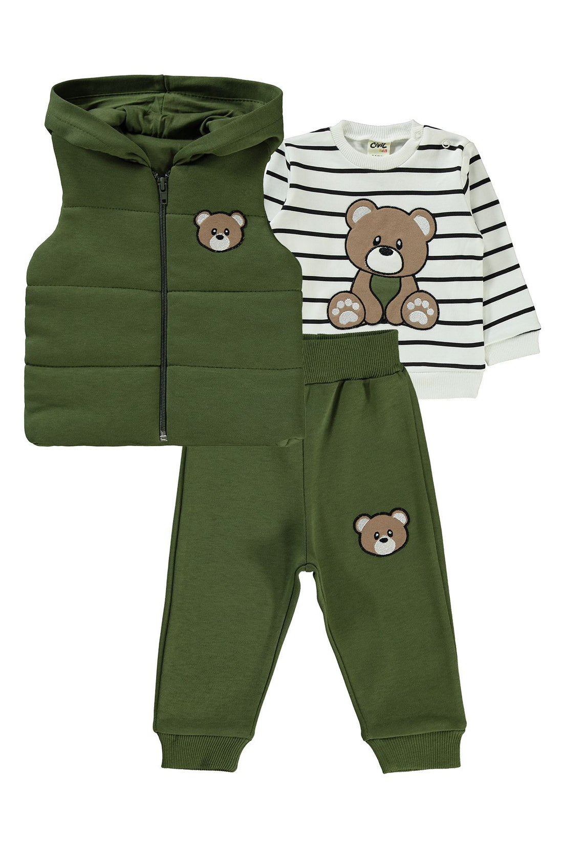 Boy's Baby Suit 6-18 Months Khaki