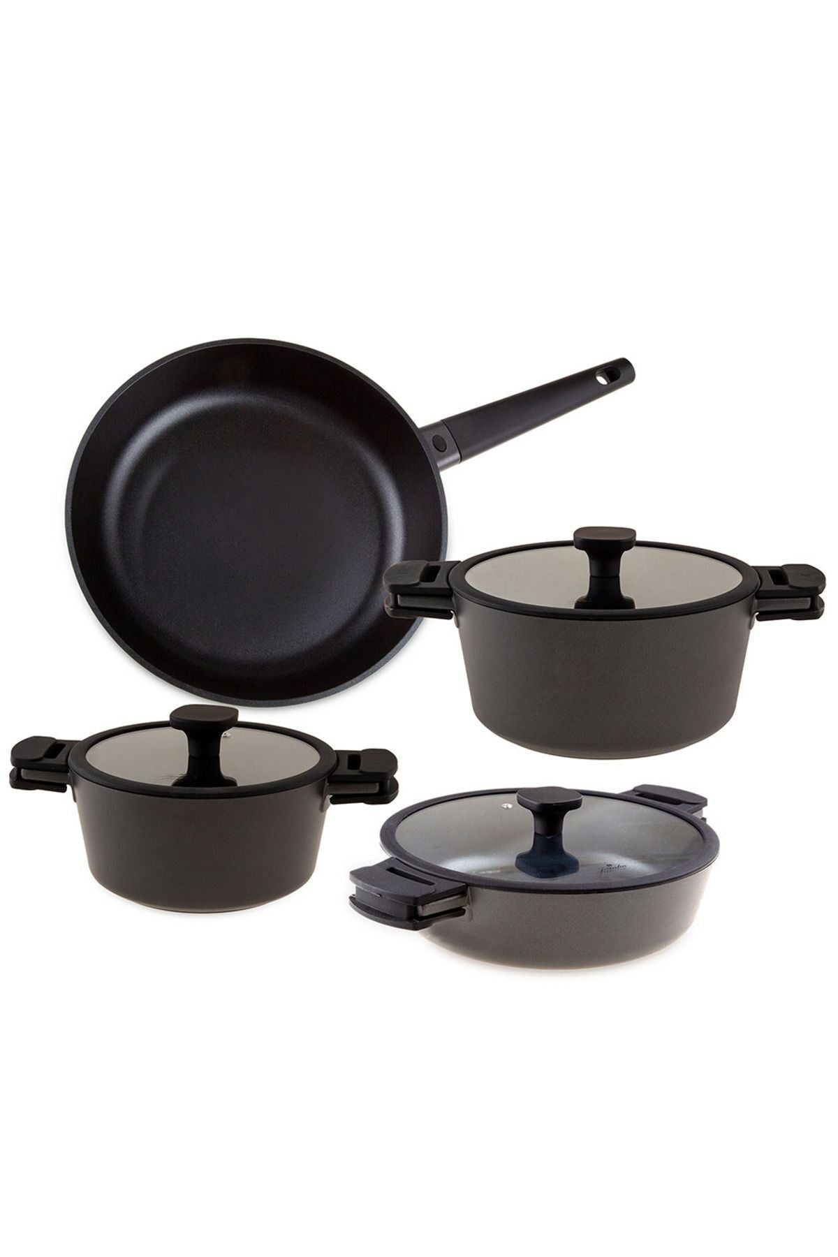 Black Cook 7 Piece Cast Iron Cookware Set