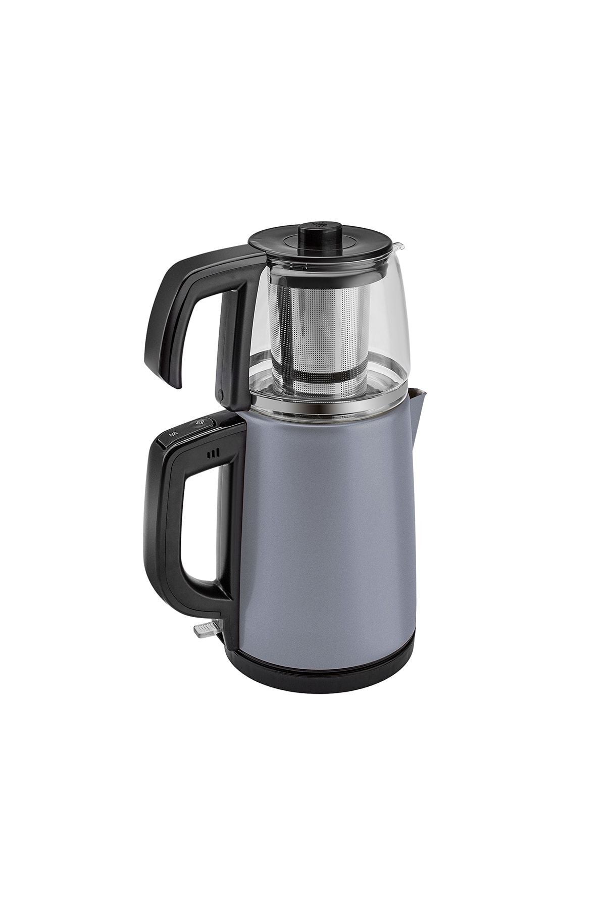 Tea Glass 2 In 1 Steel Tea Maker And Kettle Ocean Wave