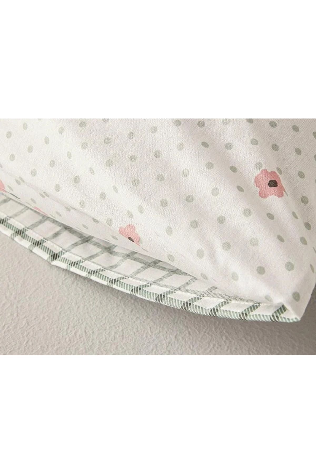 Bloomy Dots Cotton 2-Piece Pillowcase Pink