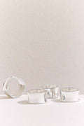 Round Napkin Ring Set of 4 Silver