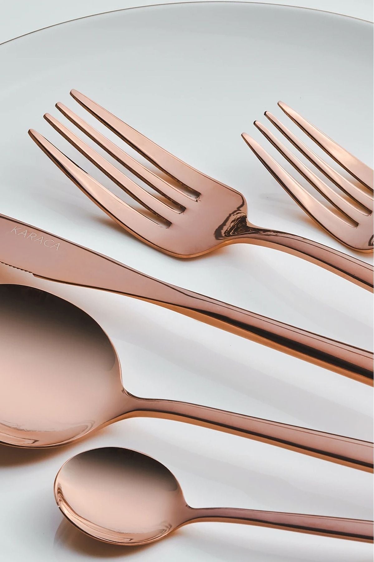 Orion Rosegold 30 Pieces 6 Person Fork Spoons Knife Set