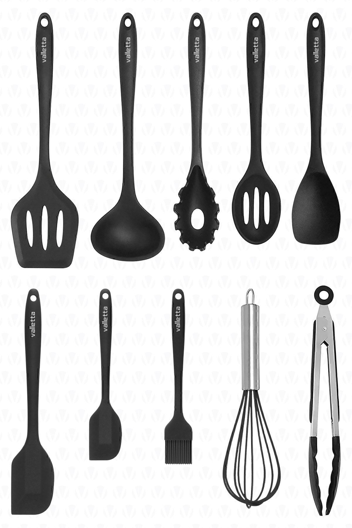 Salvatore 10 Piece Spatula Set Black