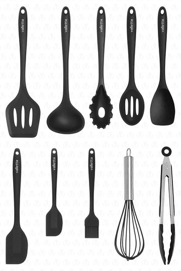 Salvatore 10 Piece Spatula Set Black