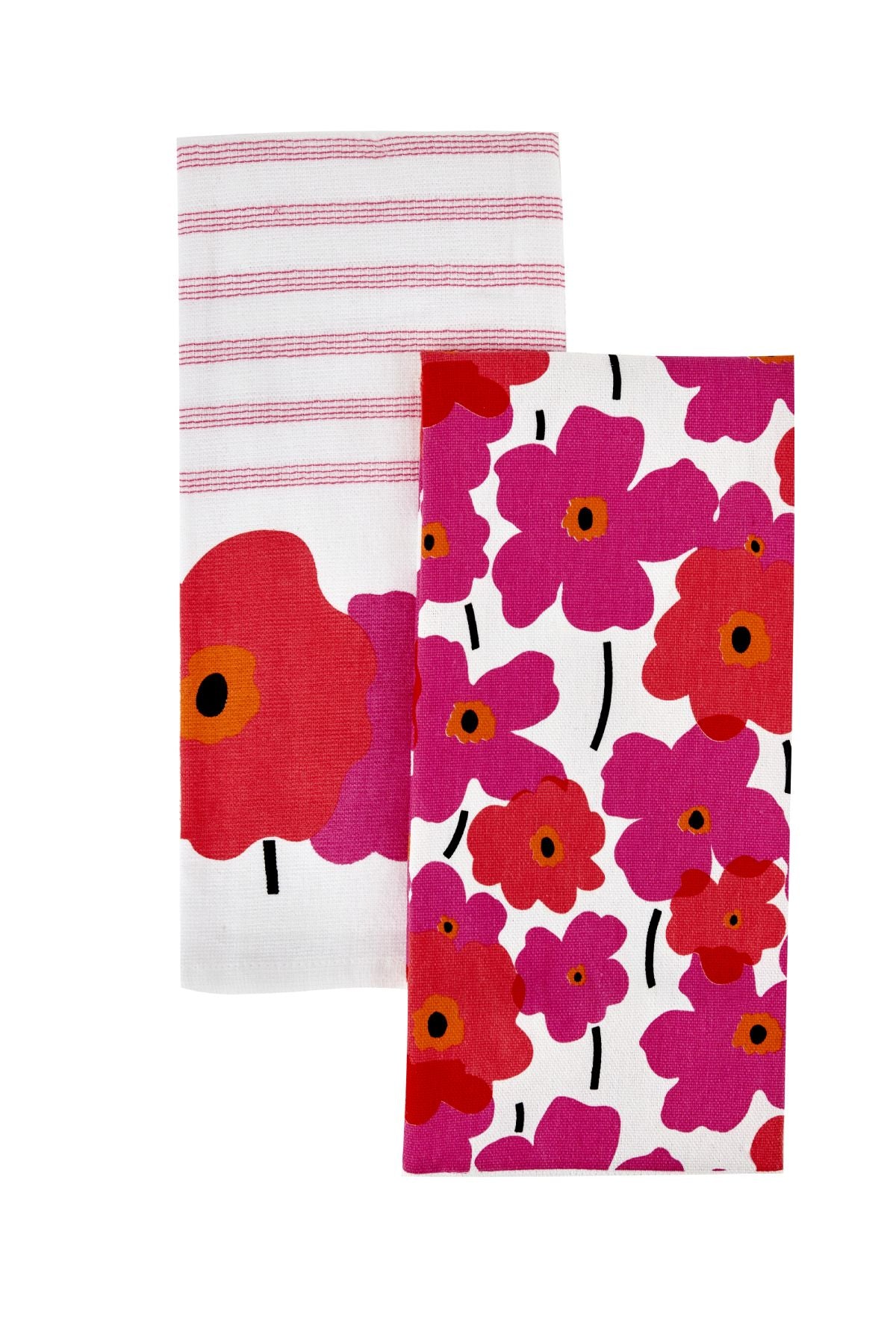 Roxie 100% Cotton 2 Piece Kitchen Towel Pink