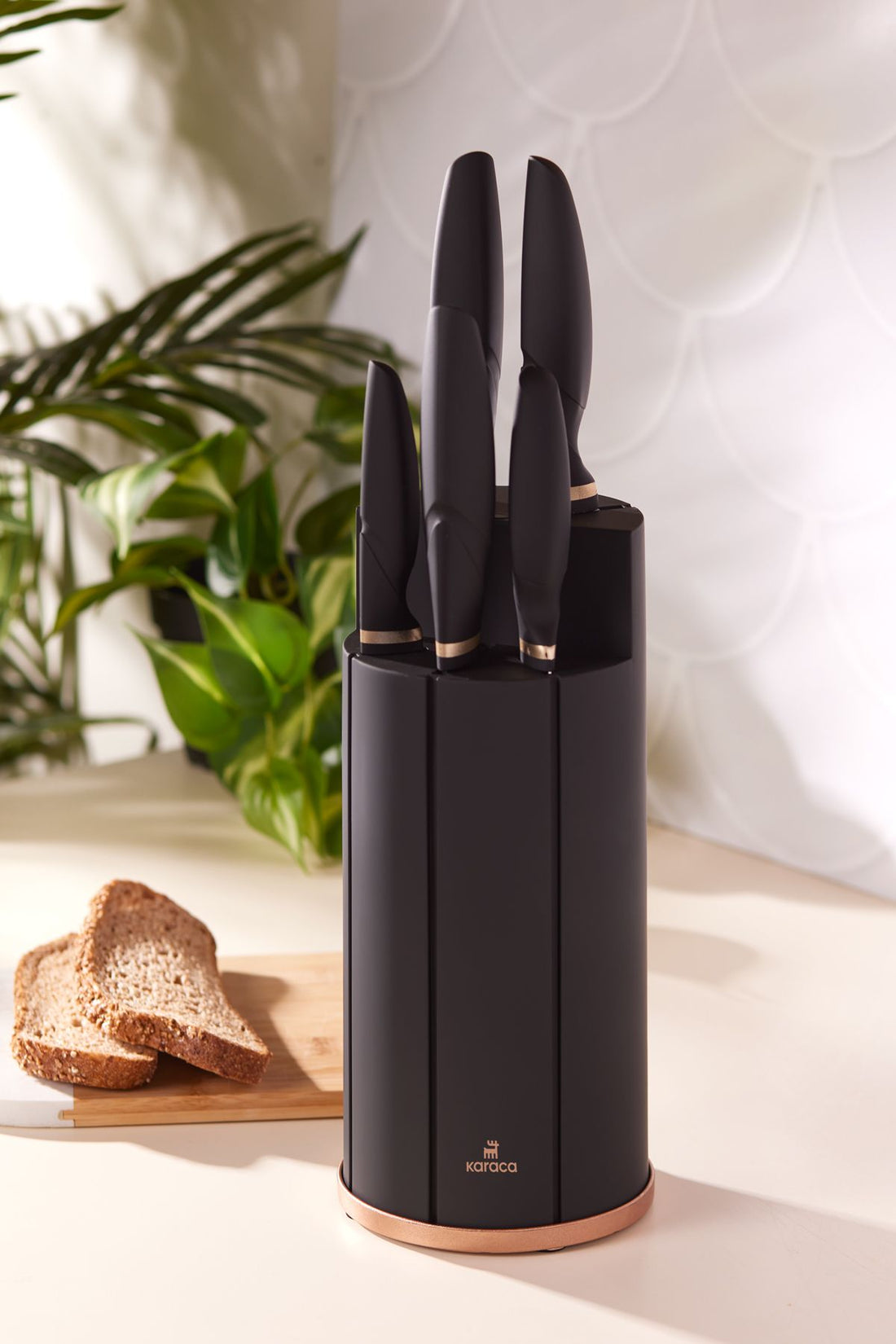 Proofcut 6 Piece Black Stand Knife Set