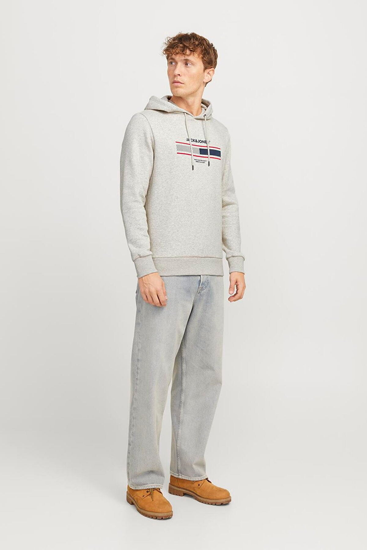 Men's Goose Logo Printed Hooded Sweatshirt - South