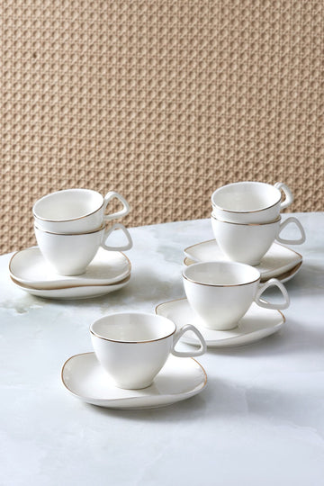 Middle 6 Person Coffee Cup Set 80 ml