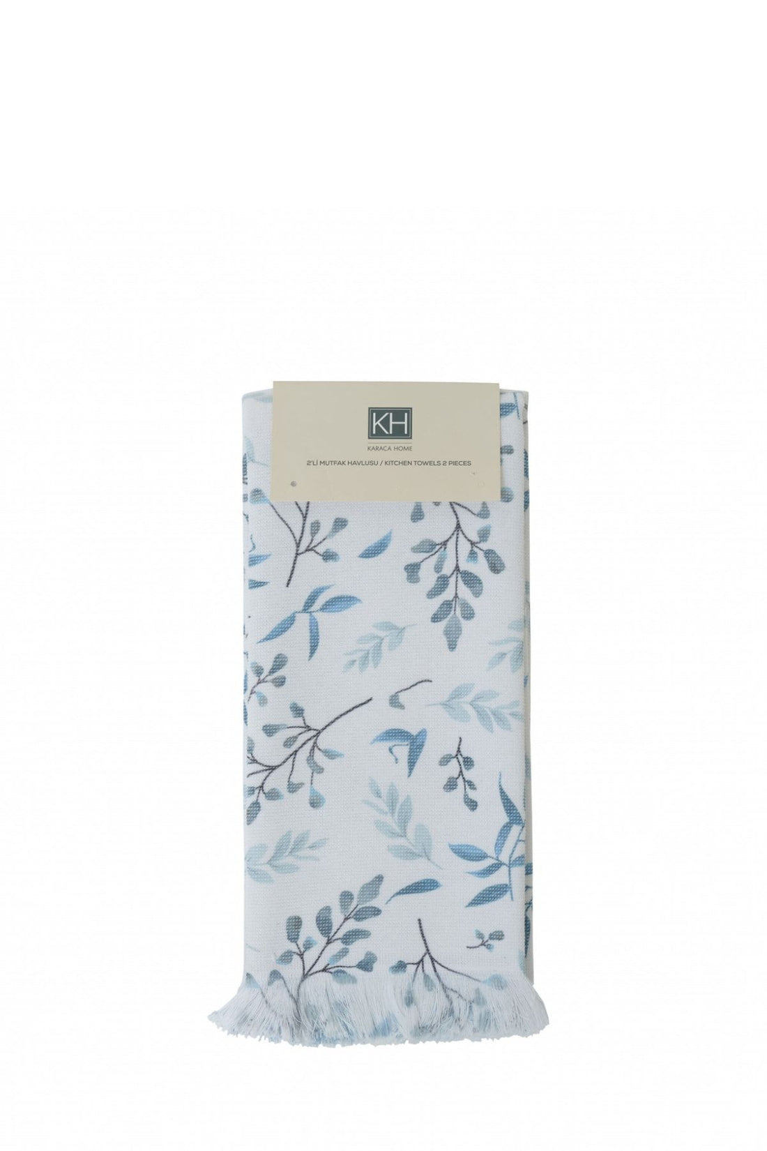 Garden Blue 100% Cotton Kitchen Towel 2 Pack 60x40 Cm