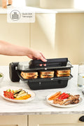 Crust Grill Toast Grill And Toaster 6 Slices Matte Cream