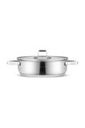 Valora 8 Piece Steel Cookware Set with Induction Base