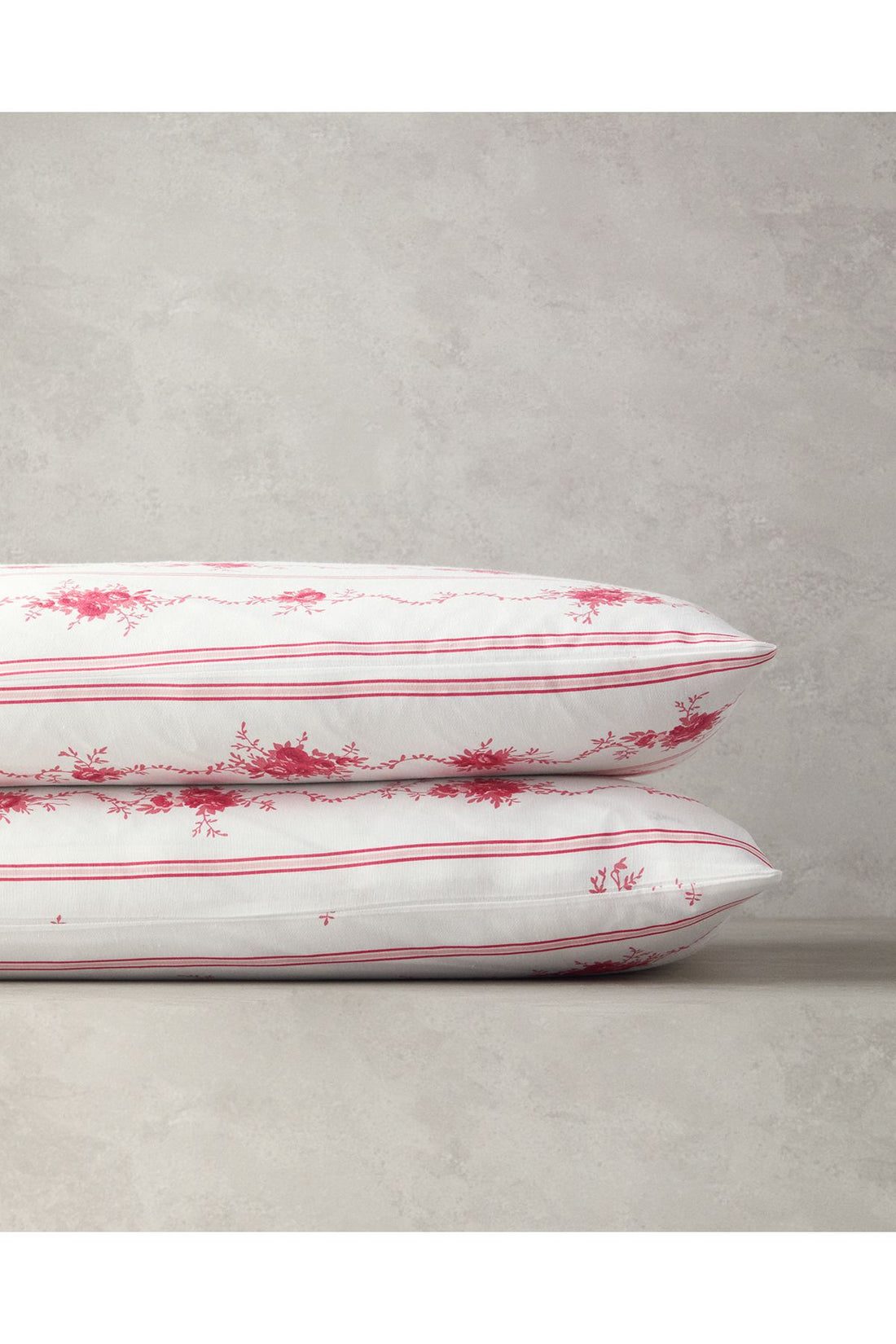 Flower Line 2 Piece Pillowcase Pink