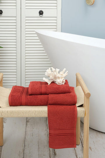 Daily Soft 100% Cotton Bath Towel 70x140 Cm Terracotta