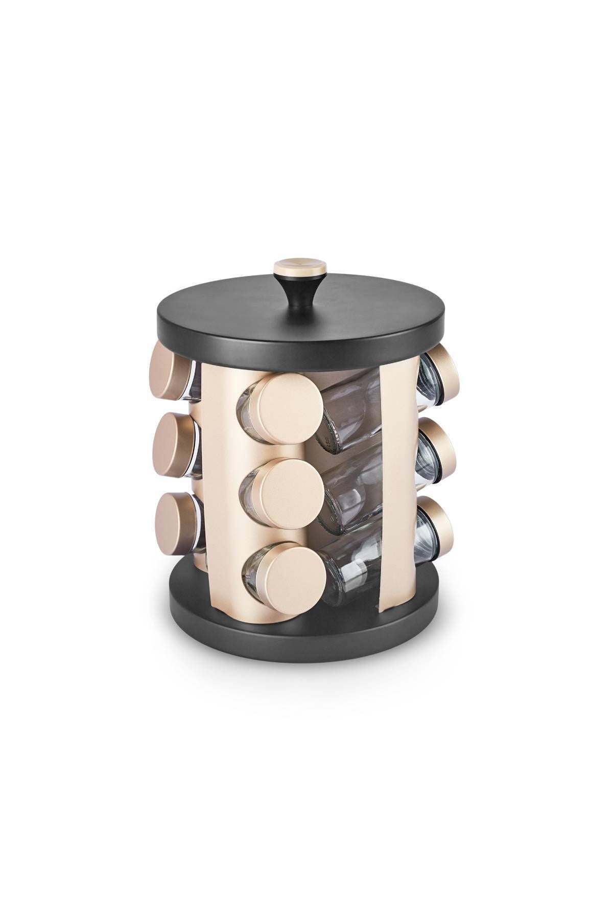 Tony Spices Set of 12 with Rotating Stand