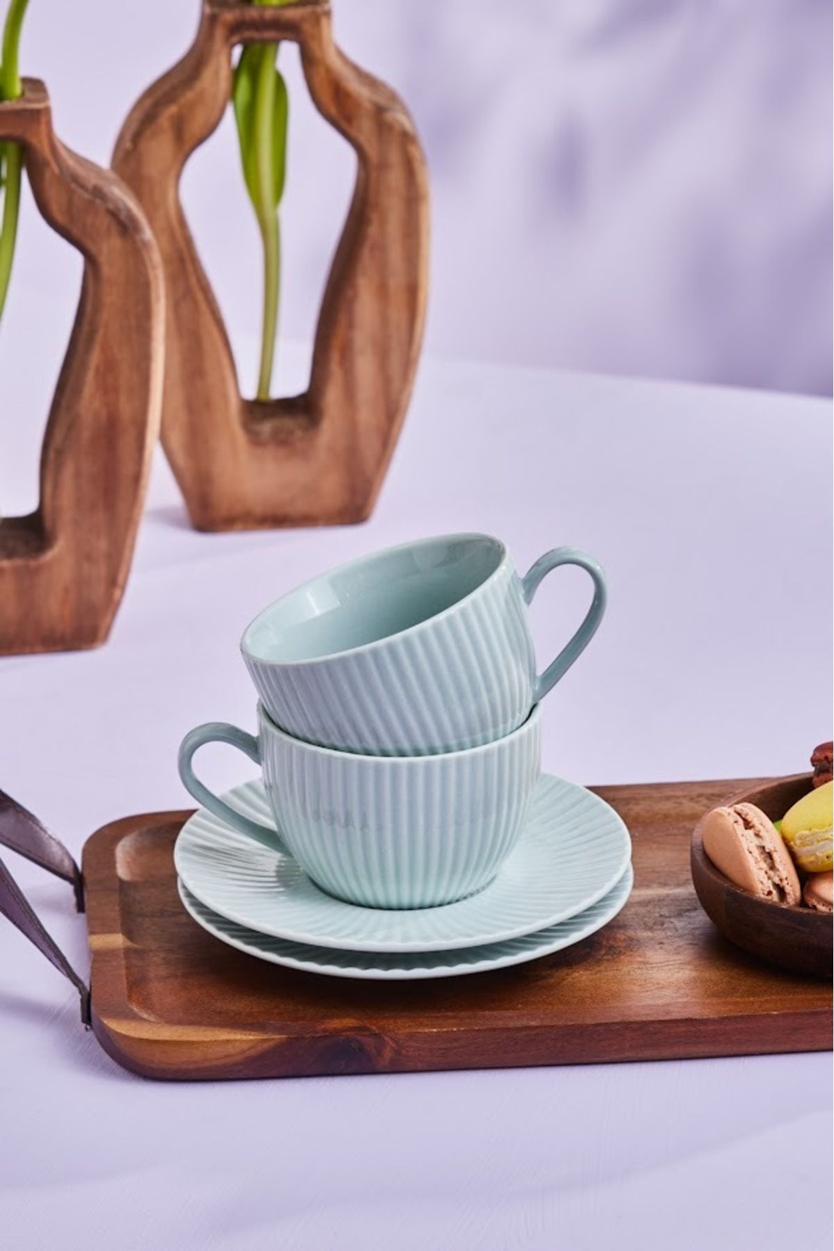 Seashell 2 Person Tea Cup 200 Ml Green