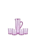 Foret Acrylic Unbreakable 5 Piece Pitcher Set Pink